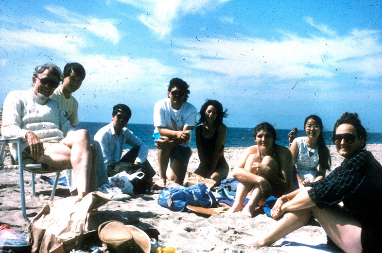 VNS group at the beach