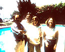 VNS students by the pool